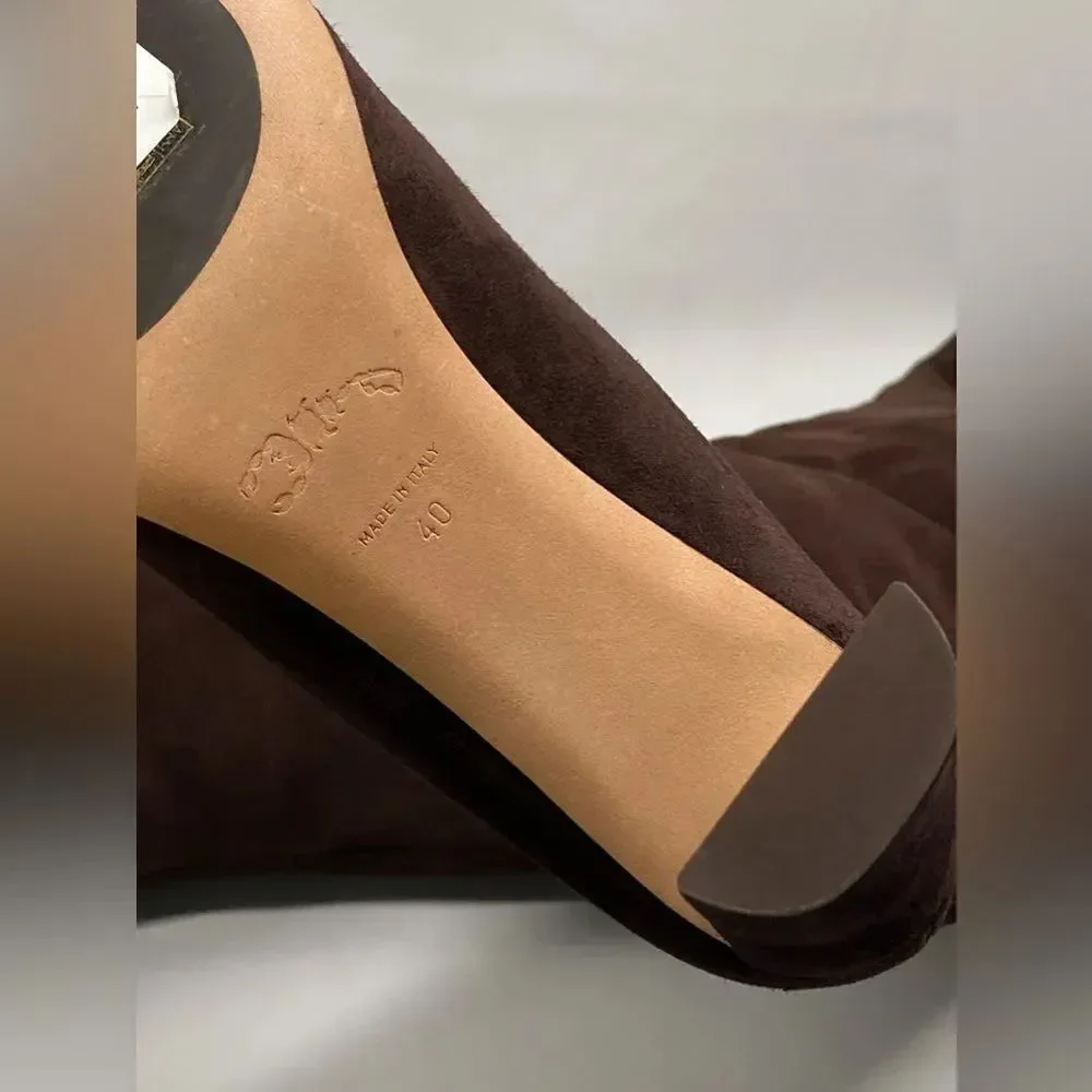 MAISON SKORPIOS Marylin Suede Over The Knee Boots size 40
